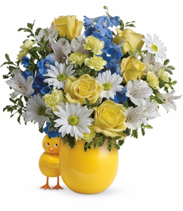 Sweet Peep Bouquet - Baby Blue