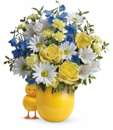 Sweet Peep Bouquet - Baby Blue