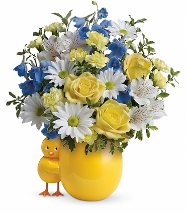 Sweet Peep Bouquet - Baby Blue