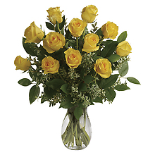 12 Yellow Rose Bouquet