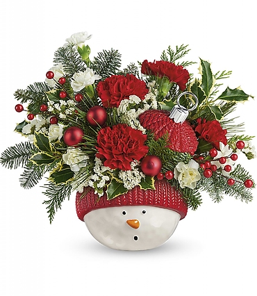 Snowman Ornament Bouquet